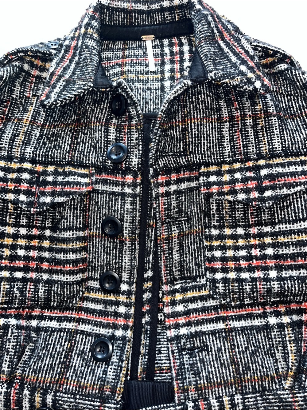 Free People Women’s Tweed Cropped Jacket - Picture 3 of 5